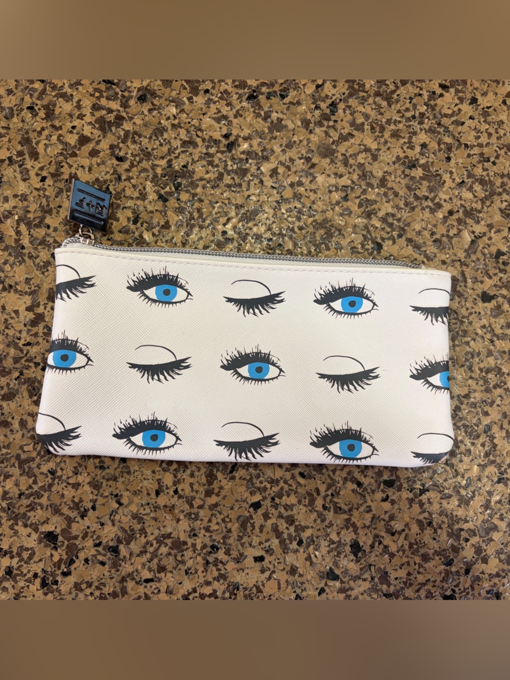 Blue Eye Print Cosmetic Makeup Bag / Zipper Pouch